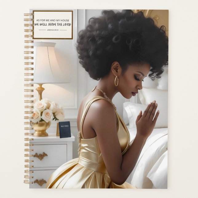 Planner- Elegant Praying Mother 8.5"x11" Planner (Front)