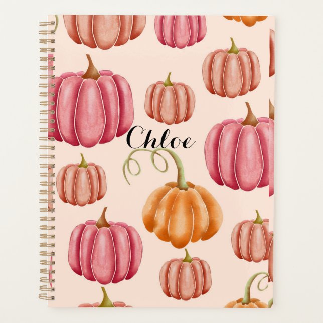 PLANNER for fall+autum, pumpkins (Front)