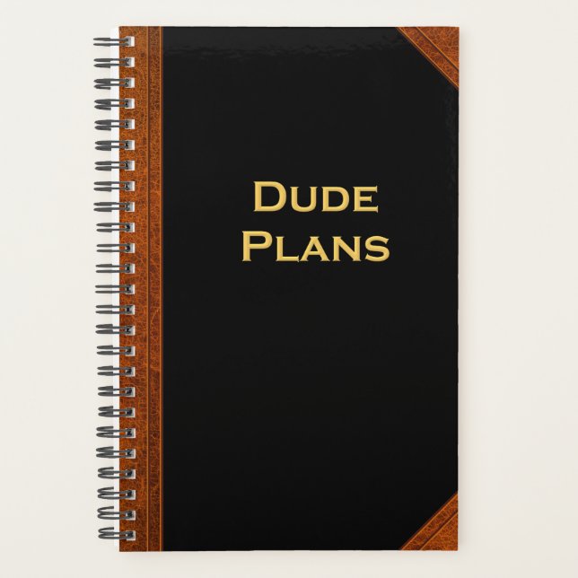 Planner For Men Dude Plans Vintage Style (Front)