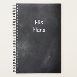 Planner For Men Plans Chalkboard Style