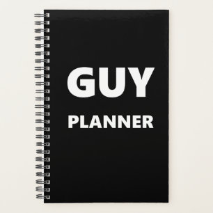 Planner Homme Guy Planner Blanc Police Noir