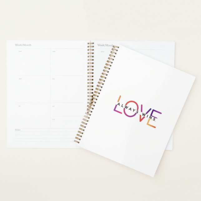 PLANNER - LOVE ALWAYS WINS (Display)