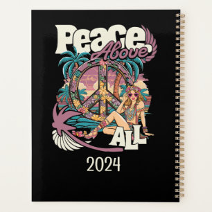 PLANNER PEACE ABOVE ALL -PERSONALIZED HIPPIE STYLE