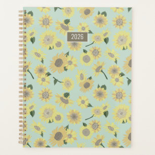 Planner Sunflower Yellow Orange Floral