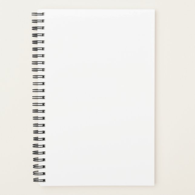 Planner White Colour Simple Plain White (Front)