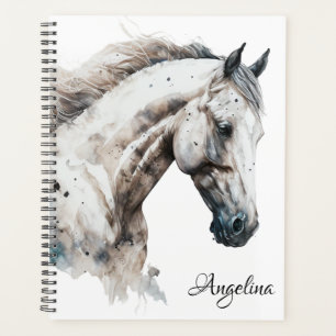Planner – White Horse Watercolor