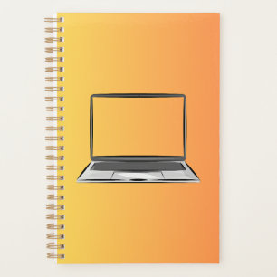 Planner with laptop logo