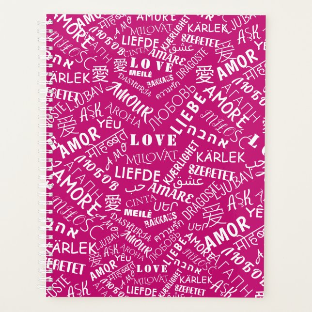 Planner with Text LOVE (Front)