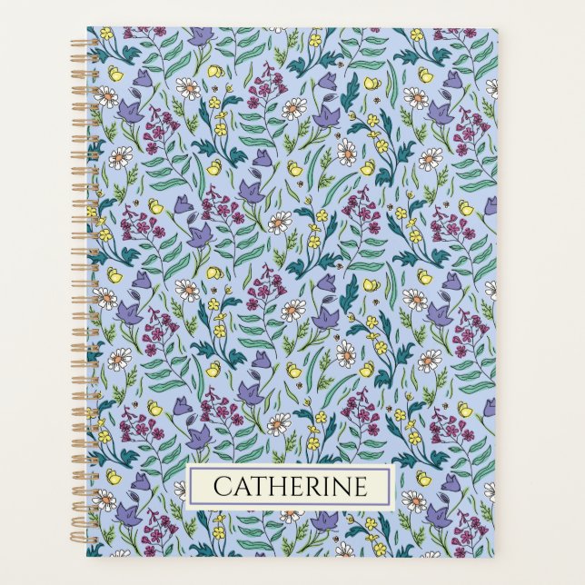 Planner with wildflowers pattern (Front)