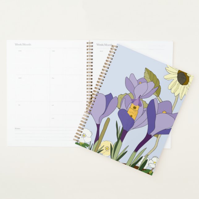 Planneur de maison de fées Crocus (Devant avec enveloppe)