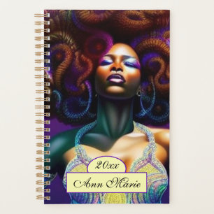 Planneur femme noire de luxe personnalisé