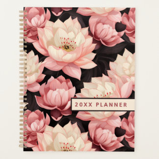 Planneur floral rose et Brown Lotus