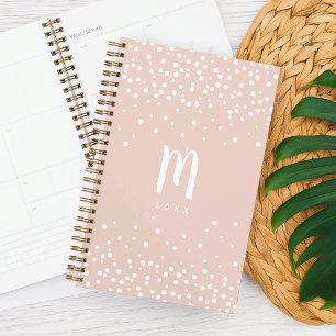 Planneur Monogramme Confetti Dots Brouiller