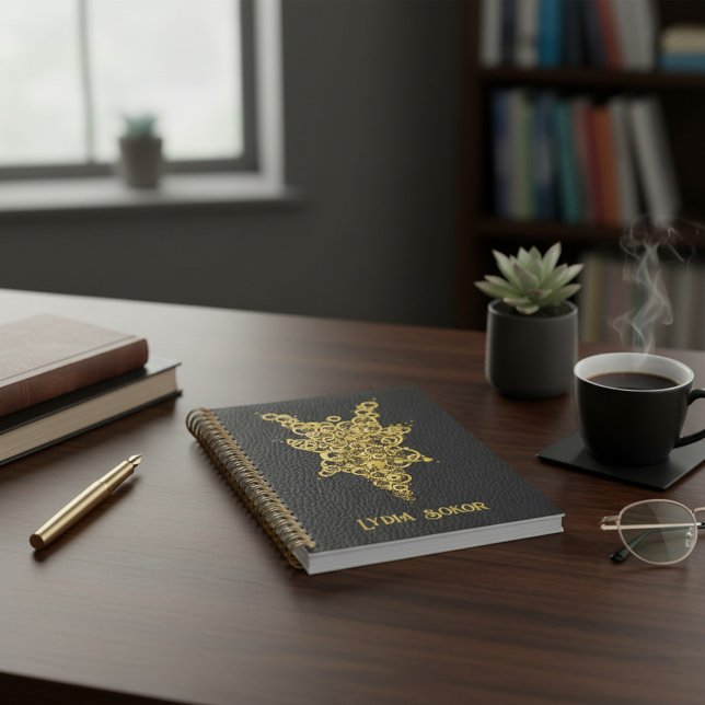 Planneur noir & or de luxe avec étoile mécanique (Créateur téléchargé)