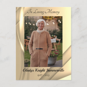 Planning for Paradise Funeral Card   Golden Glow