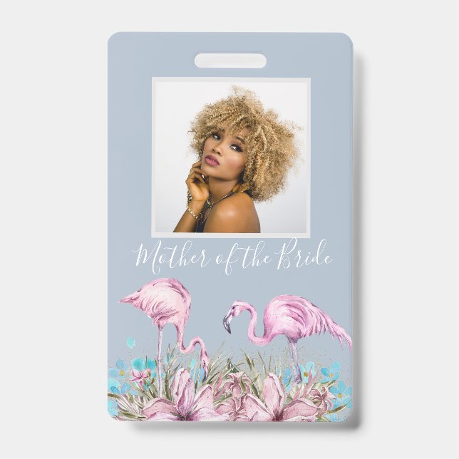 PLANNING Gifts for Bride - Flamingo Theme Badge (Front)