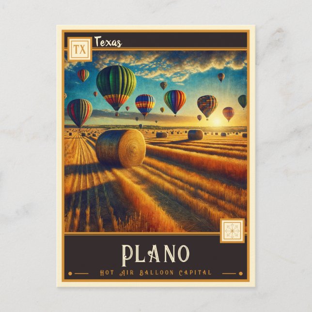 Plano, Texas | Vintage Postcard (Front)