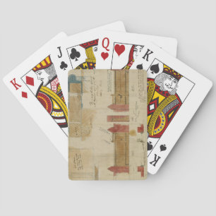 Plans and elevations for The Red House, Bexley Hea Playing Cards