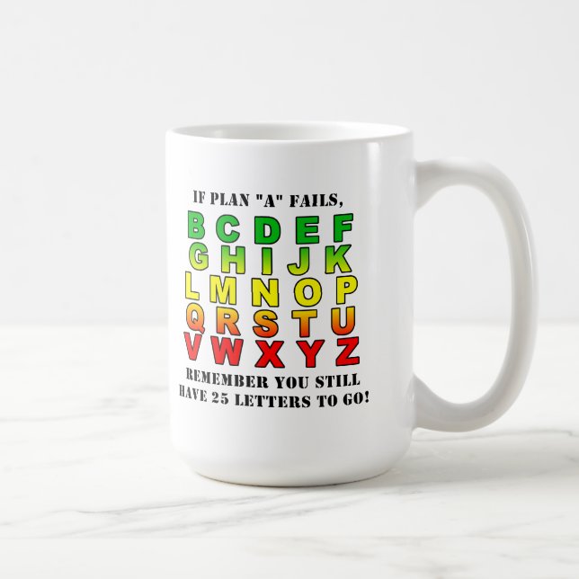 Plans 'B' through 'Z' Mug (Right)