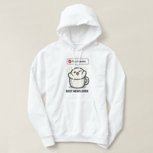 Plans Cancelled Best News Ever - Cute Tired Hoodie