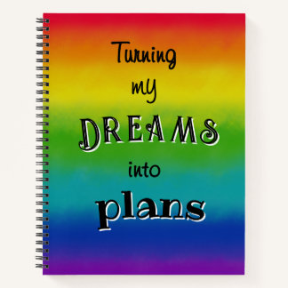 Plans de cahier personnalisé Rainbow Dreams