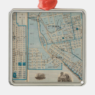 Plans of Fort Dodge, Humboldt Metal Ornament