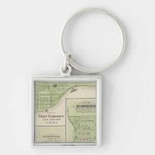 Plans of Fort Madison Keychain