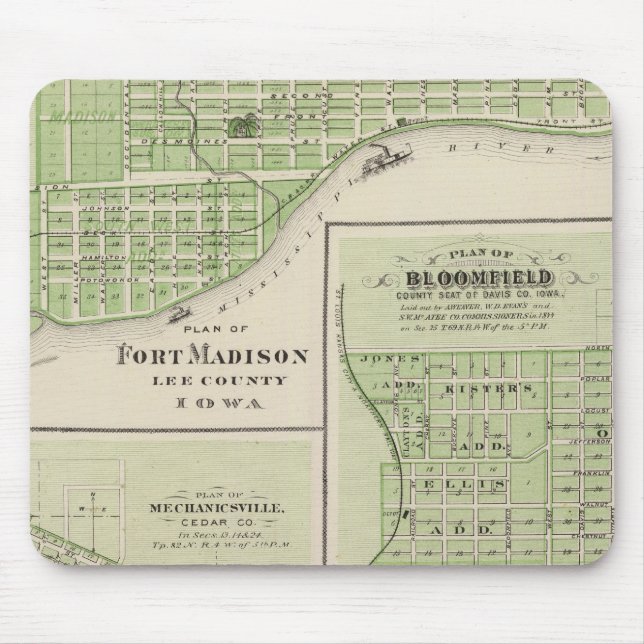 Plans of Fort Madison Mouse Pad (Front)