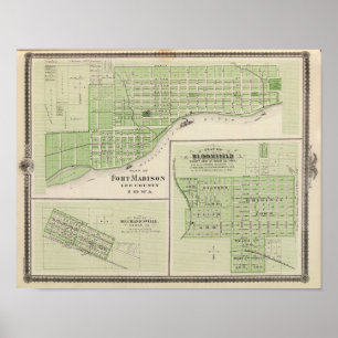 Plans of Fort Madison Poster