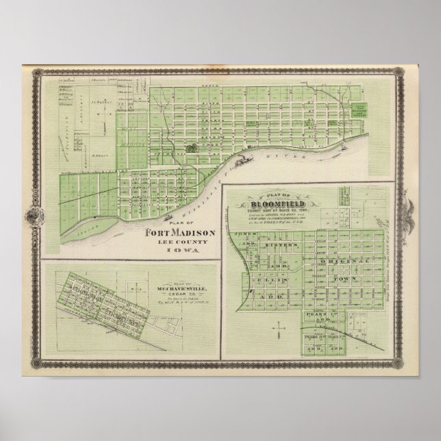 Plans of Fort Madison Poster (Front)