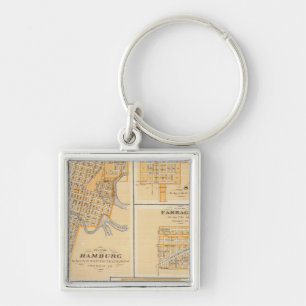 Plans of Hamburg, Sidney, Farragut Keychain