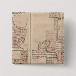 Plans of Monticello, Manchester, Missouri Valley 2 Inch Square Button