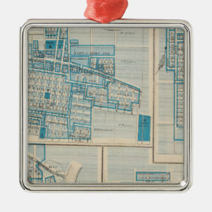 Plans of Mt Plessant, Toledo Metal Ornament