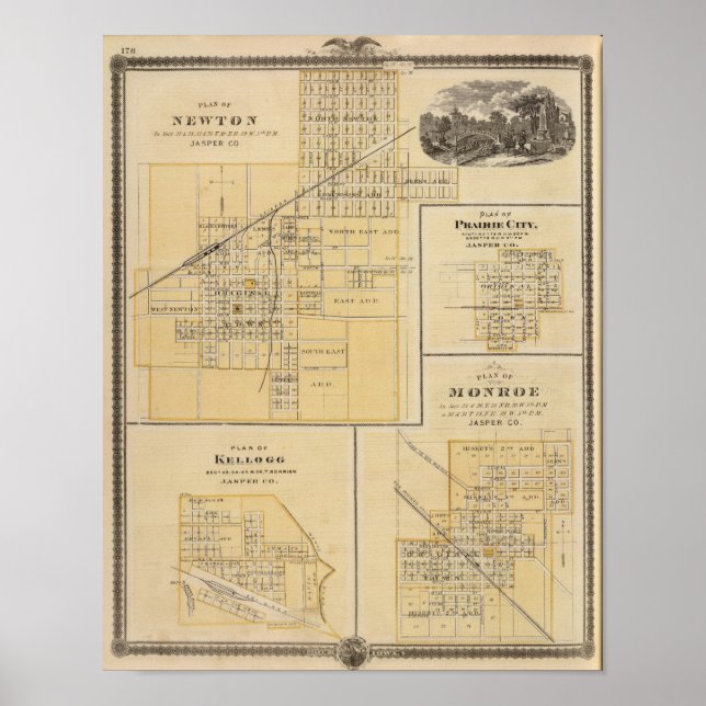 Plans of Newton, Prairie City Poster (Front)