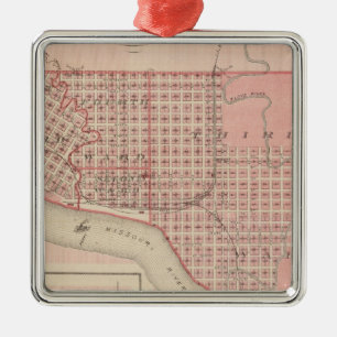 Plans of Sioux City, Le Mars Metal Ornament