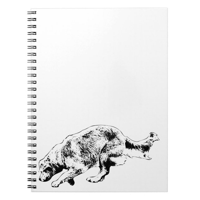 Plans & Plays with Sprinting Golden Notebook (Front)