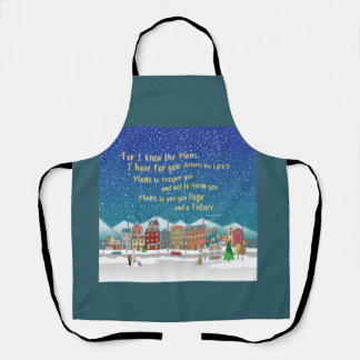 Plans to give you hope and a Future.Jeremiah 29-11 Apron
