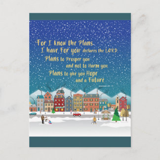 Plans to give you hope and a Future-Jeremiah 29-11 Postcard