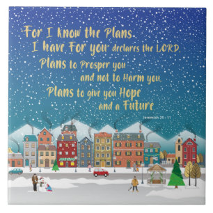 Plans to give you hope and a Future-Jeremiah 29-11 Tile