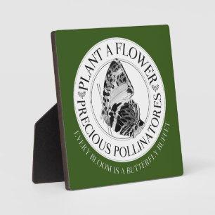 Plant A Flower Tabletop Plaque with Easel