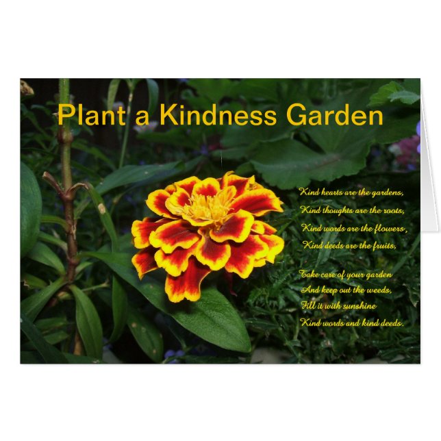 Plant a Kindness Garden Card (Front Horizontal)
