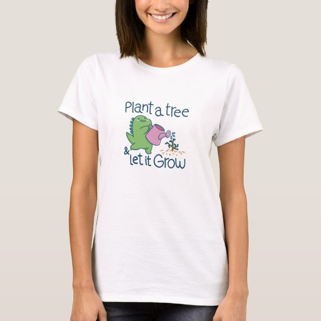 Plant A Tree Dino T-Shirt (Front)