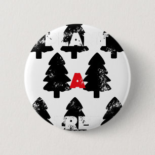 Plant A tree Pattern 2 Inch Round Button