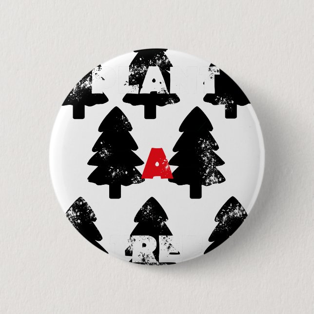 Plant A tree Pattern 2 Inch Round Button (Front)