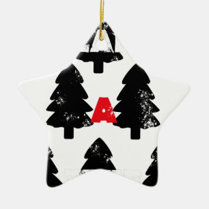 Plant A tree Pattern Ceramic Ornament