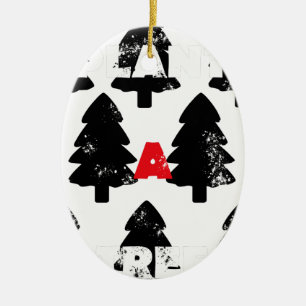 Plant A tree Pattern Ceramic Ornament
