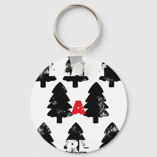 Plant A tree Pattern Keychain
