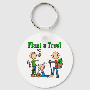Plant a Tree T-shirts and Gifts Keychain