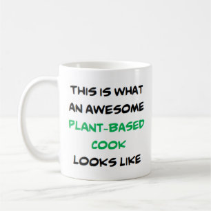 plant-based cook, awesome coffee mug
