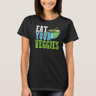 Plant Based Diet Eat More Veggies Cute Vegetarian T-Shirt